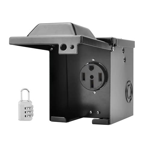 50 amp electrical box|50 amp exterior outlet.